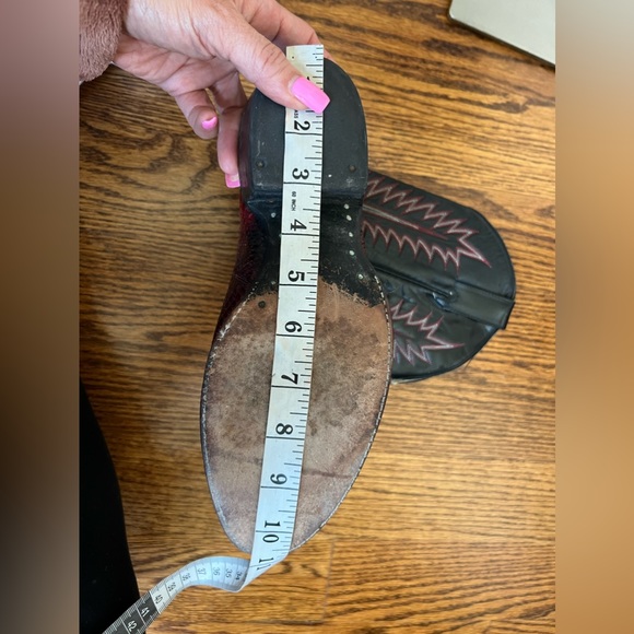 Cowtown Cowboy Western Boots Size 7.5/8 Genuine Python - Picture 9 of 9